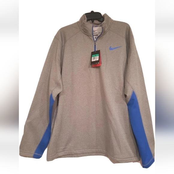 Nike Other - Nike Performance Therma-Fit 1/4-Zip Jacket - Men XL Gray/Blue